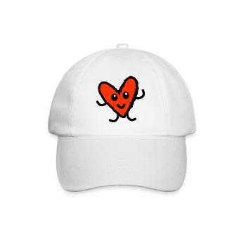LIEBE. PAAR. GERADE VERHEIRATET. Junggesellinnenabschied. VALENTINSTAG. - Baseballkappe - Weiß/Weiß - Vorne