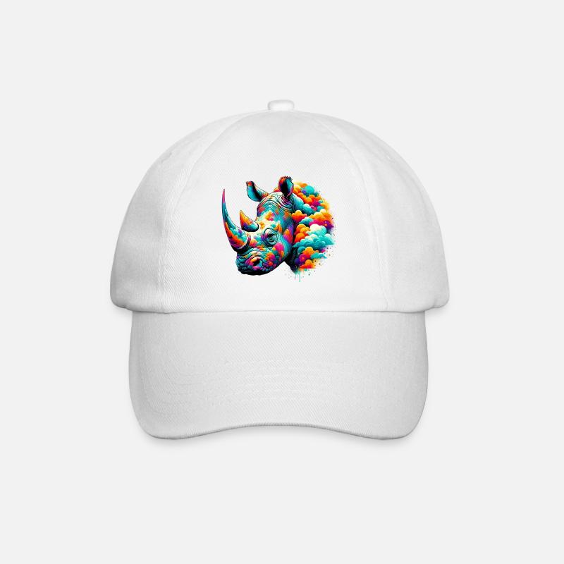Nashorn - Baseballkappe - Weiß/Weiß