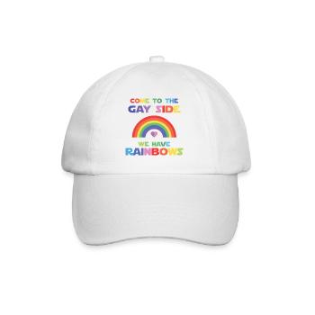 LGBT Pride Month - Come To The Gay Side. - Baseball Cap - white/white - Front