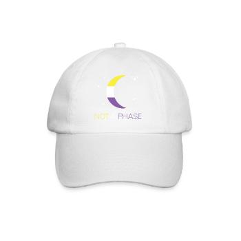 LGBTQ Pride Month - Keine Phase - Nicht-binär - Baseballkappe - Weiß/Weiß - Vorne
