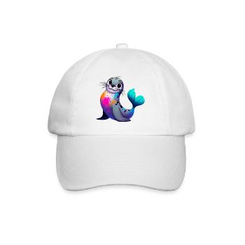 Seal - Baseball Cap - white/white - Front