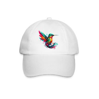 Kolibri - Baseballkappe - Weiß/Weiß - Vorne