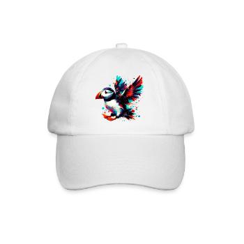 Papageitaucher - Baseballkappe - Weiß/Weiß - Vorne