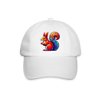 Squirrel - Baseball Cap - white/white - Front