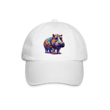 Hippopotame - Casquette classique - blanc/blanc - Devant