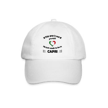 Trip to the island of Capri - Baseball Cap - white/white - Front