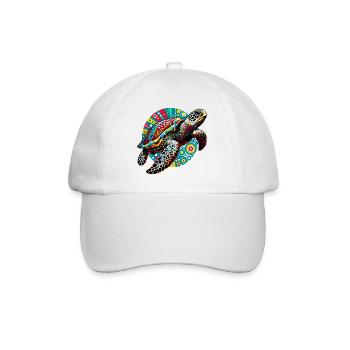 Schildkröte - Baseballkappe - Weiß/Weiß - Vorne