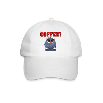 Owl COFFEE RED - Baseball Cap - white/white - Front