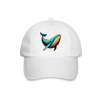Wal - Baseballkappe - Weiß/Weiß - Vorne