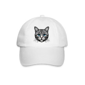 Chat - Casquette classique - blanc/blanc - Devant