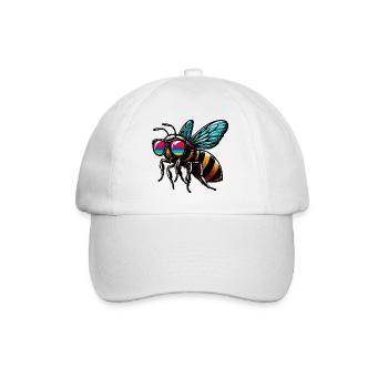 Bee - Baseball Cap - white/white - Front