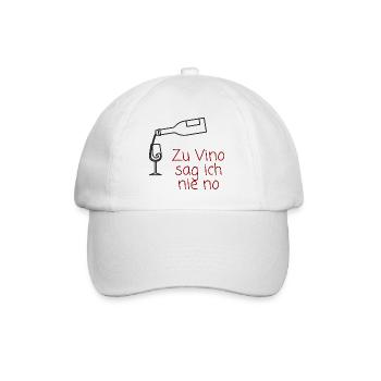 Vin et plaisir du vin Humour Design - Casquette classique - blanc/blanc - Devant