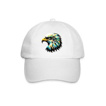 Adler - Baseballkappe - Weiß/Weiß - Vorne