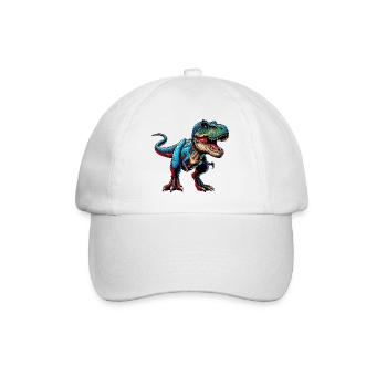 Dinosaur - Baseball Cap - white/white - Front
