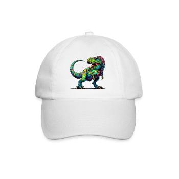 Dinosaur - Baseball Cap - white/white - Front