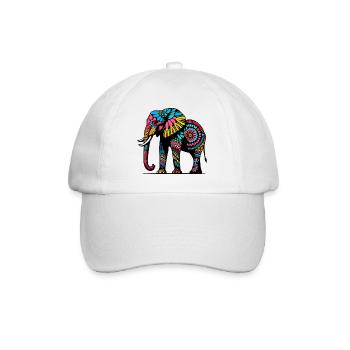 Éléphant - Casquette classique - blanc/blanc - Devant
