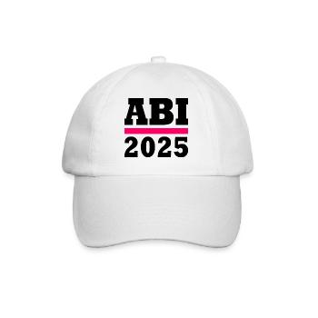 Abi 2025 - Baseballkappe - Weiß/Weiß - Vorne