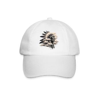 Amérindien Américain - Casquette classique - blanc/blanc - Devant
