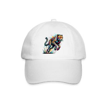 Cheetah - Baseball Cap - white/white - Front