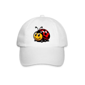 Marienkäfer - Baseballkappe - Weiß/Weiß - Vorne