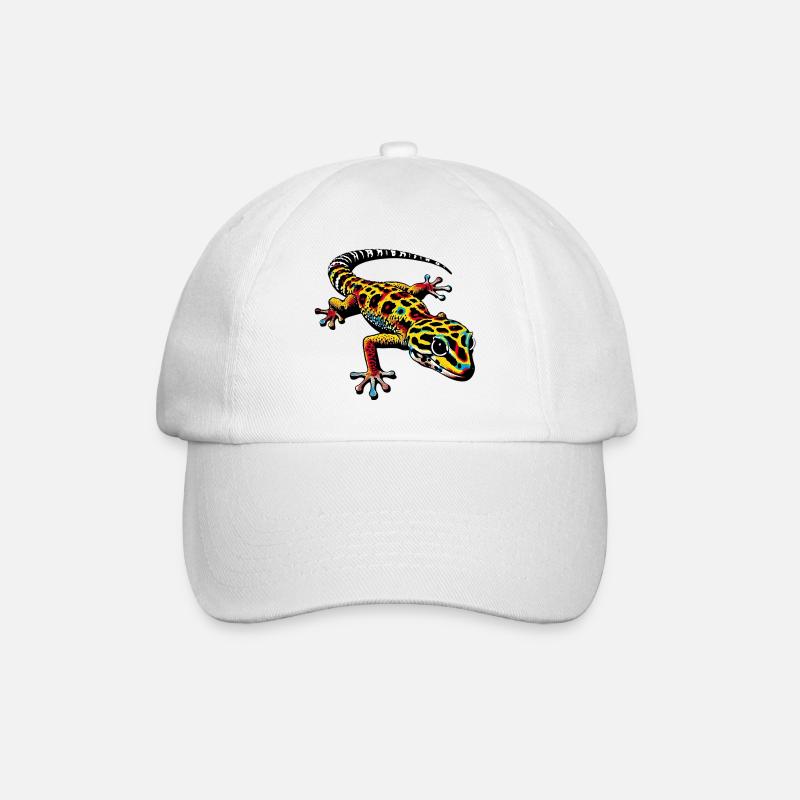 Gecko - Baseballkappe - Weiß/Weiß