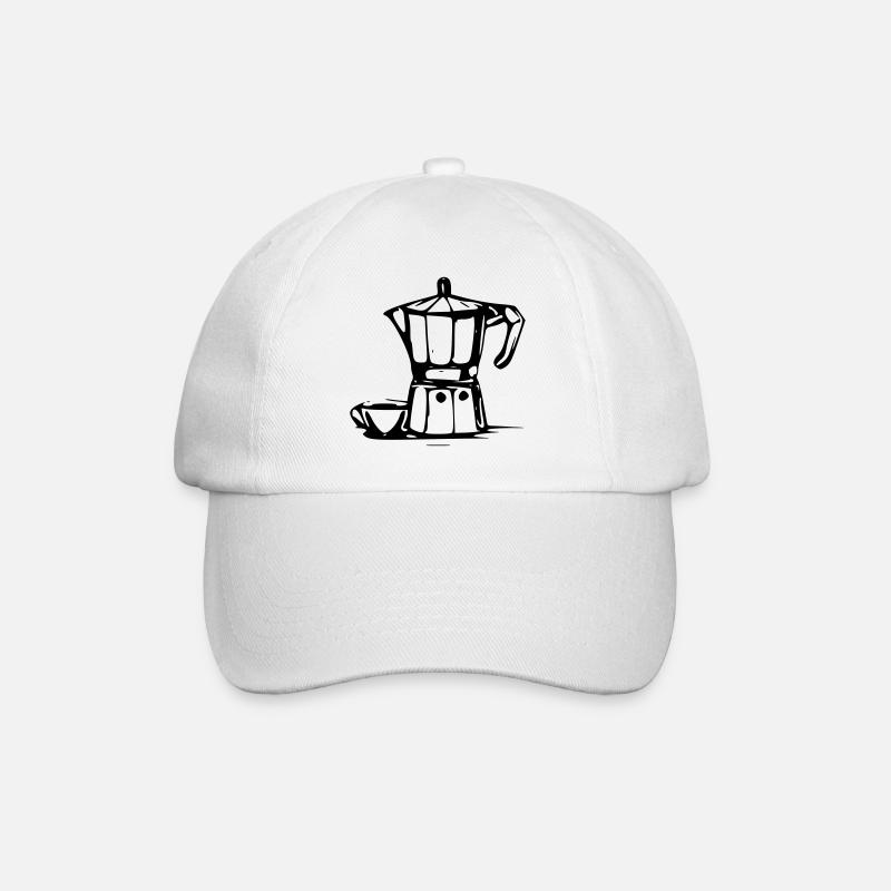 Bialetti - Baseballkappe - Weiß/Weiß