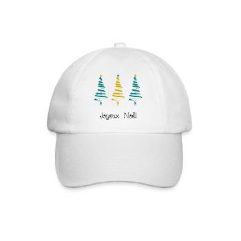 WEIHNACHTEN. FROHE WEIHNACHTEN. FROHE WEIHNACHTEN. WEIHNACHTSMANN - Baseballkappe - Weiß/Weiß - Vorne