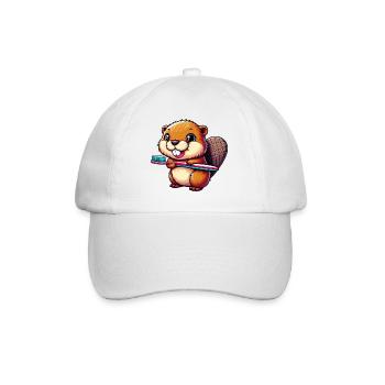 Castor - Casquette classique - blanc/blanc - Devant
