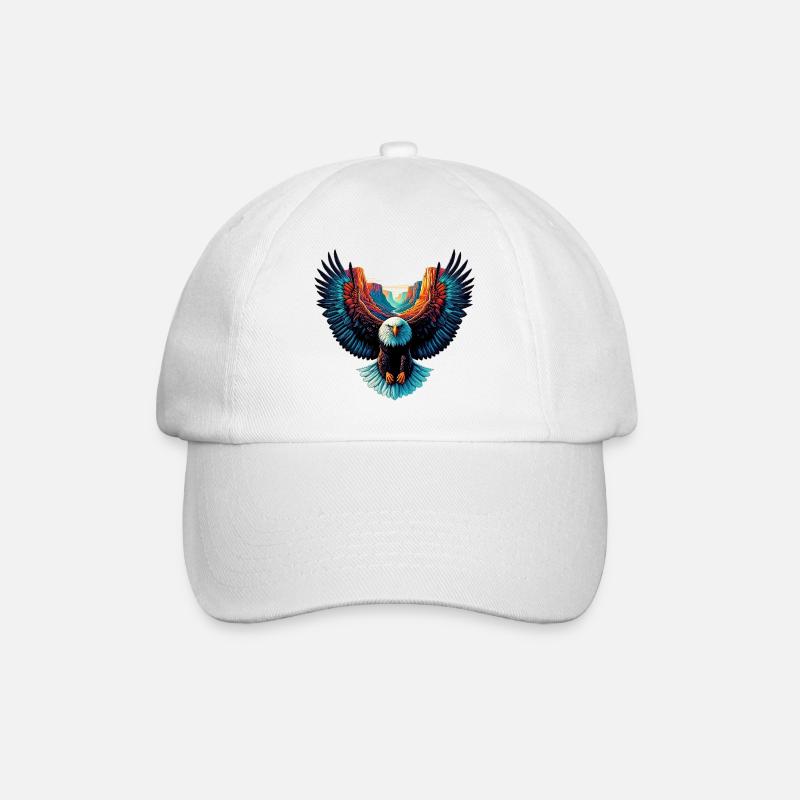 Adler - Baseballkappe - Weiß/Weiß