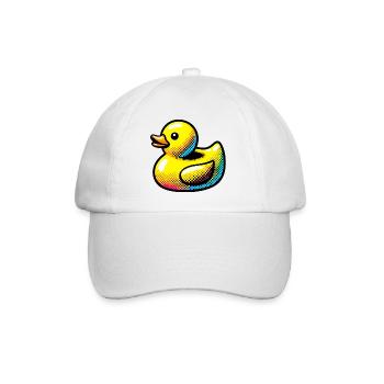 Ente Ente Ente Ente Ente - Baseballkappe - Weiß/Weiß - Vorne