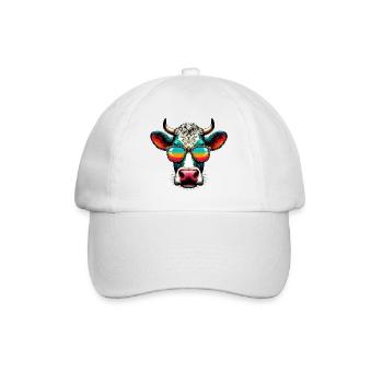 Kuh - Baseballkappe - Weiß/Weiß - Vorne
