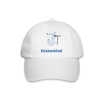 Küstenkind - Baseballkappe - Weiß/Weiß - Vorne