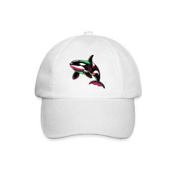 Killer whale - Baseball Cap - white/white - Front