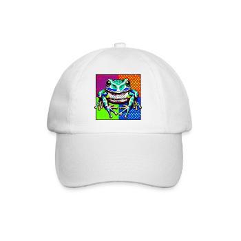 Grenouille - Casquette classique - blanc/blanc - Devant