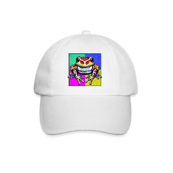 Grenouille - Casquette classique - blanc/blanc - Devant