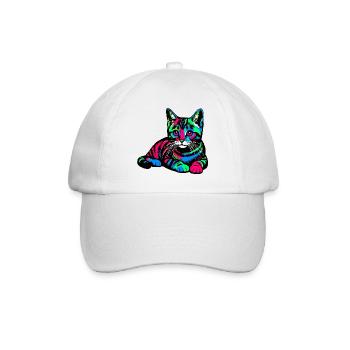 Chat - Casquette classique - blanc/blanc - Devant