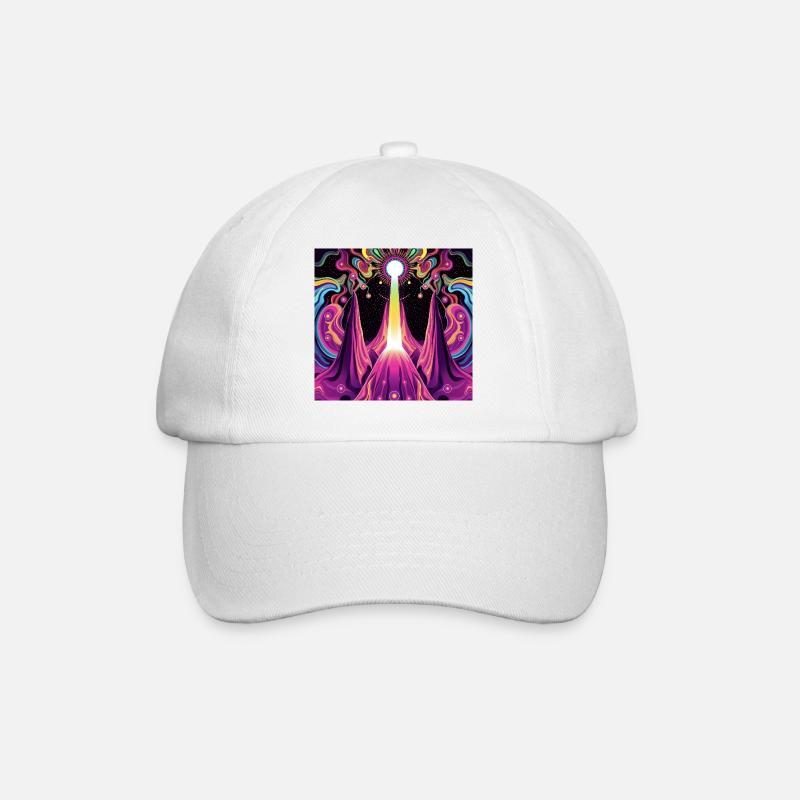 Psychedelic - Baseball Cap - white/white
