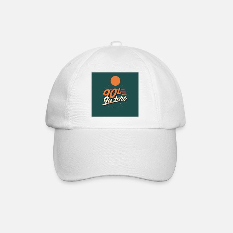 90 - Baseball Cap - white/white