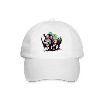 Rhinoceros - Baseball Cap - white/white - Front