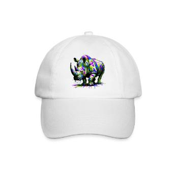 Rhinoceros - Baseball Cap - white/white - Front