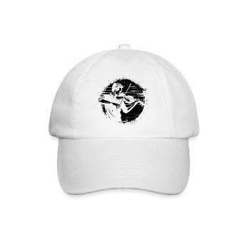 Violinist Drawing - Baseball Cap - white/white - Front
