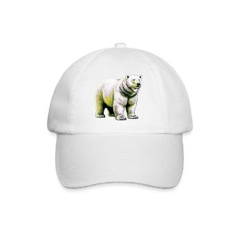 White polar bear - Baseball Cap - white/white - Front