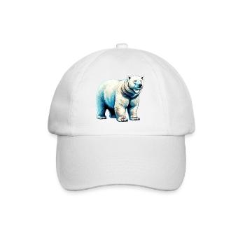 White polar bear - Baseball Cap - white/white - Front