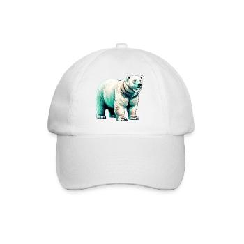 White polar bear - Baseball Cap - white/white - Front