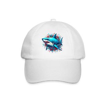 Requin - Casquette classique - blanc/blanc - Devant