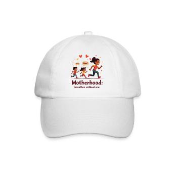 Être mère : un marathon sans fin. - Casquette classique - blanc/blanc - Devant