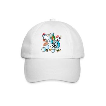 Under the sea - Baseballkappe - Weiß/Weiß - Vorne