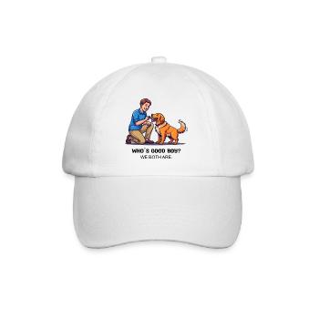 Who's Good Boy? We both are. - Baseballkappe - Weiß/Weiß - Vorne