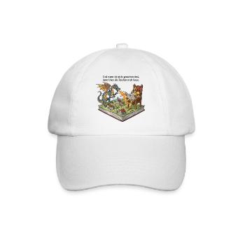 The rich are still alive today - Baseball Cap - white/white - Front