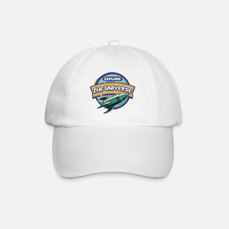 Space Explorer - Explore the Universe - Baseball Cap - white/white